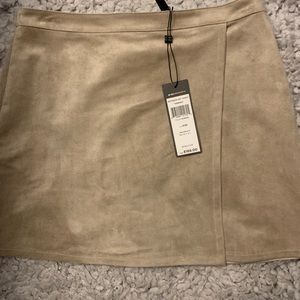 BCBG suede skirt